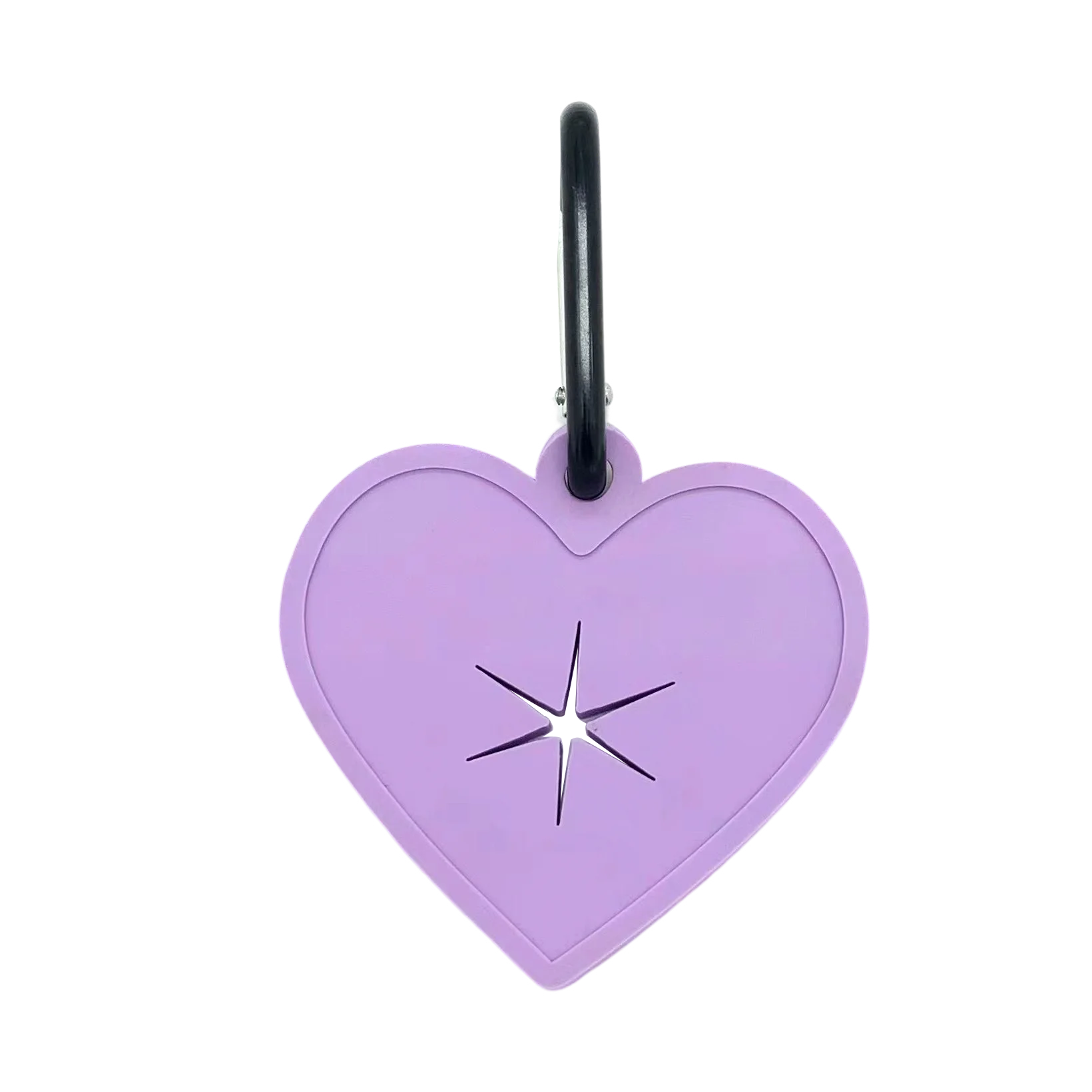 HanYang OEM Customize Logo Portable Rubber PVC Waste Bag Clip Dispenser Carrier Pet Dog Poop Bag Holder With Hook