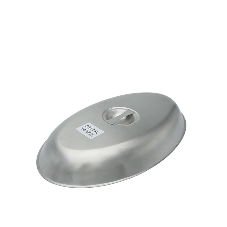 Oval Vegetable Dish Cover platter plates stainless steel dish cover for restaurant serving