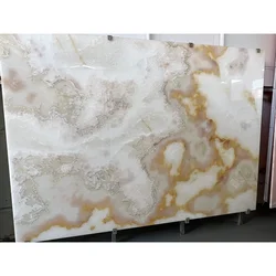High Quality Polished White Onyx Marble Tiles Backlit Translucent Natural Stone Wall Panel Onyx Marble Slab