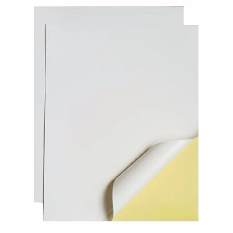 coated sticker  paper high gloss sticker paper self adhesive paper extensive used for printing&packing