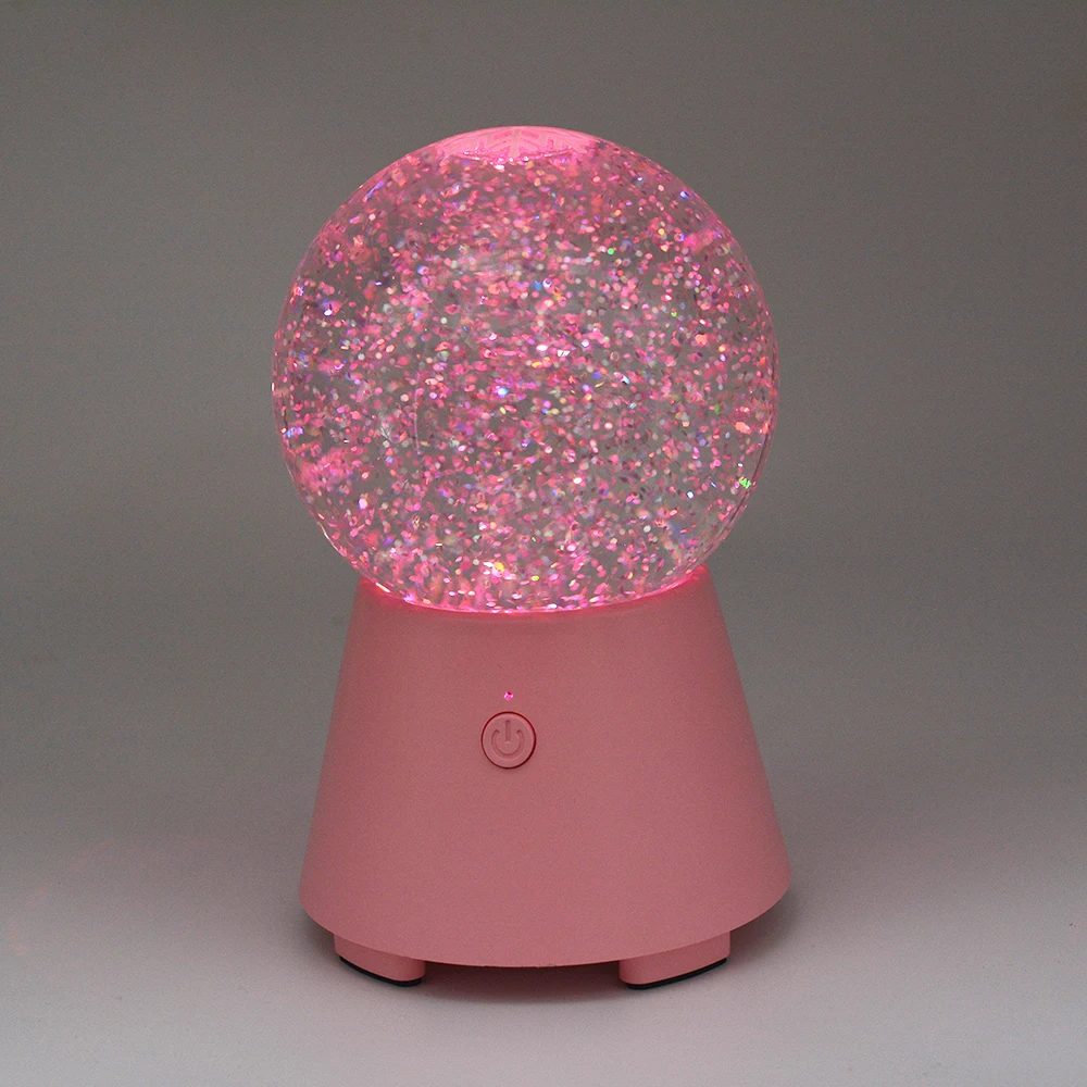 Рождественский подарок лунный свет волшебный шар потолочный bt soundbox светодиодный цветной беспроводной синий зуб водяной снежинка хрустальные колонки