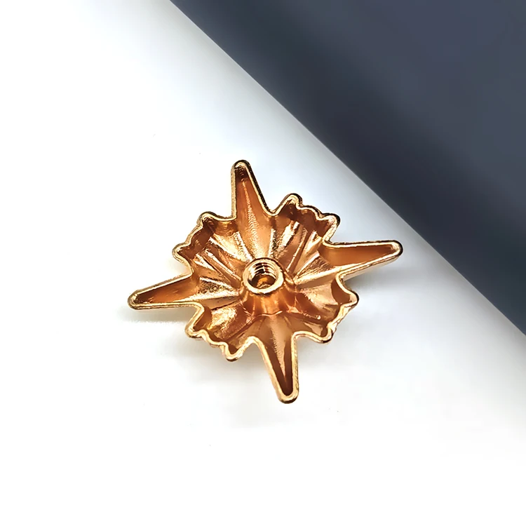 Wholesale Newest Designer Fashion Golden Star Nails Metal Rivet Button High Quality Decorative Garment Jeans Mini Spike Button