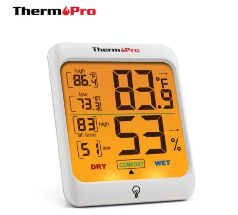
Thermopro TP53 Digital Indoor HygrometerThermometer Humidity Gauge 