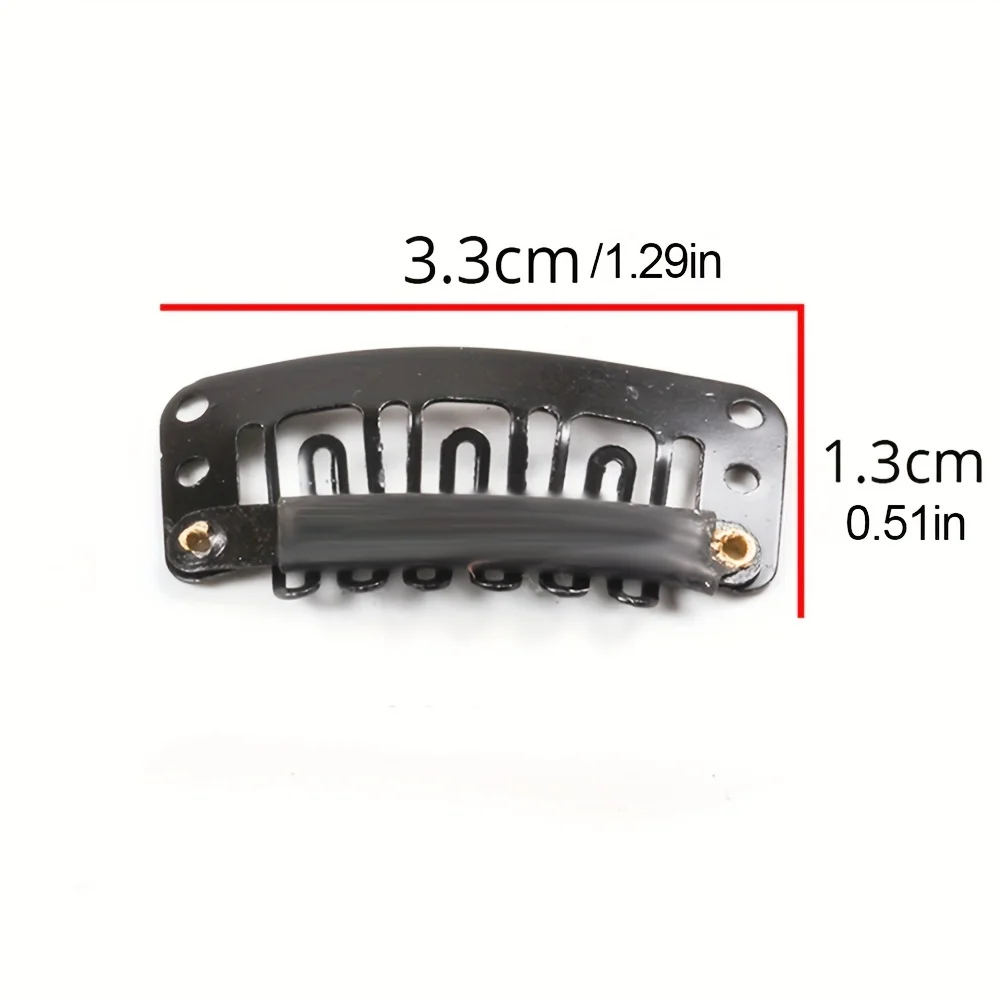 3.2cm 9-tooth Drop-shaped BB clip Invisible Hair Extension Tool Wig Clip Hair Clips for Wigs Wig Tools