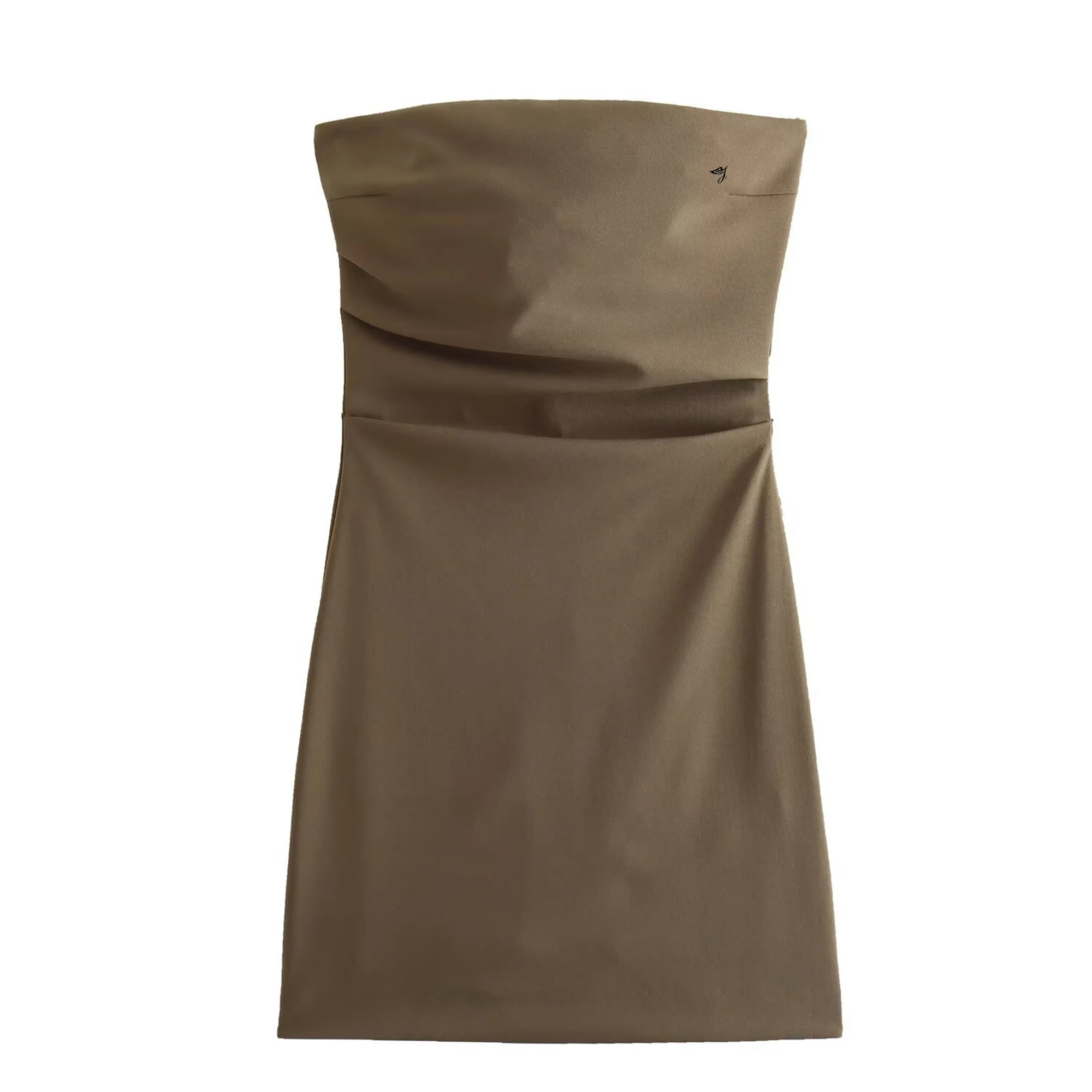OEM Wholesale Custom Logo One-Shoulder Strapless Designer One Shoulder Mini Tight Party Dresses