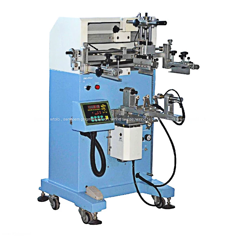 Semi Automatic Screen Printing Machine For Bottles Glass Bottle Automatic Screen Printer Plastic Containers