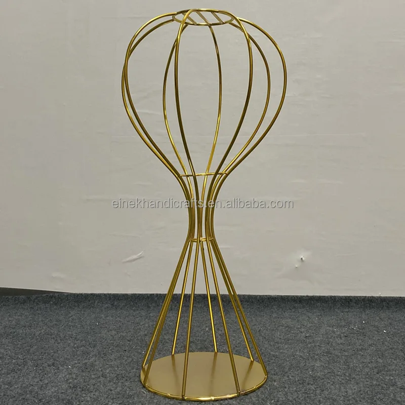 Gold-plated iron golden arch stand for wedding flower arch backdrop frame event decoration equipment
