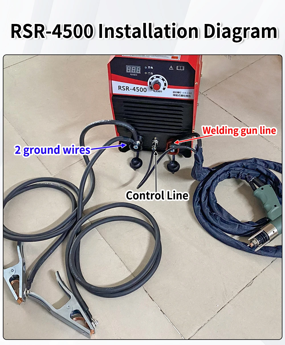 YOAO Inverter RSR 4500 Stud Bolt Welding Machine metal stud machine Stud Welding Machine