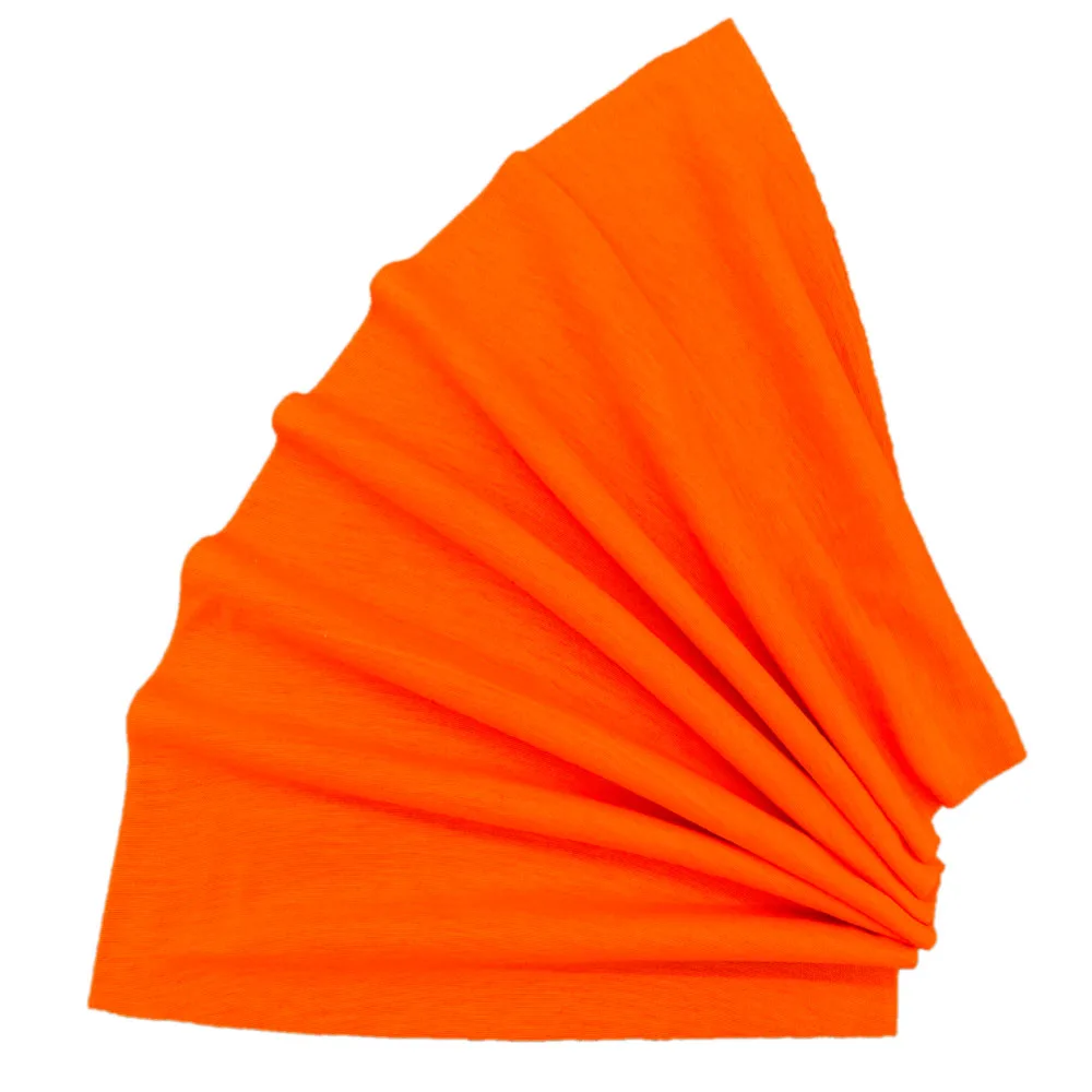 
High quality multi-use soft microfiber dyeing high light solid color neck tube bandanas 