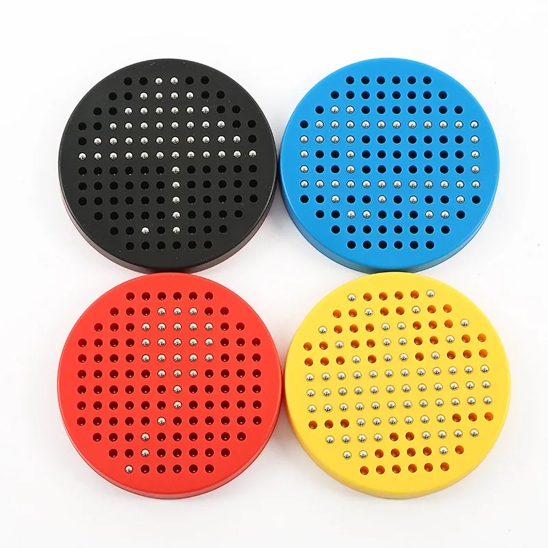 Mini Magnetic Bead Board for Kids Magnetic Drawing Board for Toddlers School Kindergarten Magnet Toys Drawing Stylus Round