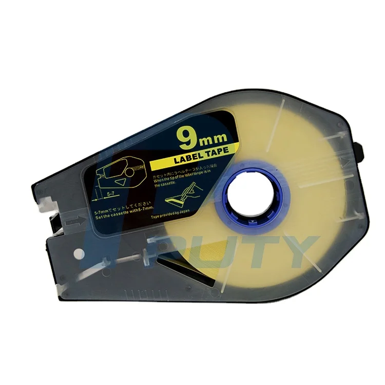 PUTY High quality 9MM black on white Label tape Tape shrink tube label used for MK1500 MK2500 printers