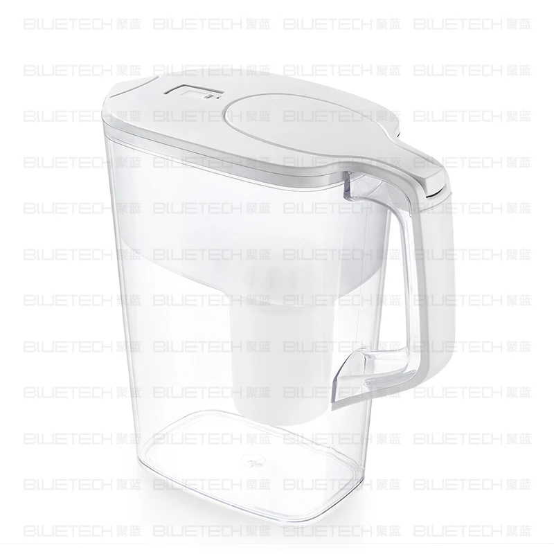 3.5L Classic Design Water Filter Activated Carbon Plastic Water Bottles Jug With Electronic Timer