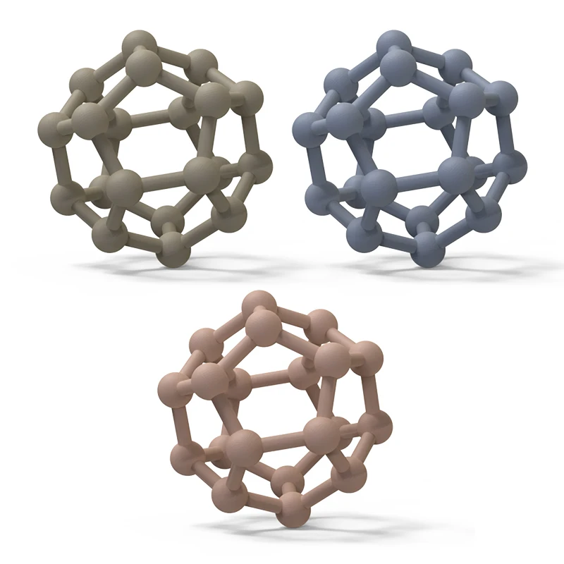 Wholesale Price Baby Teether Toy 100% Food Grade Plush Toy For Kids Silicone Gene Ball Teether Toy