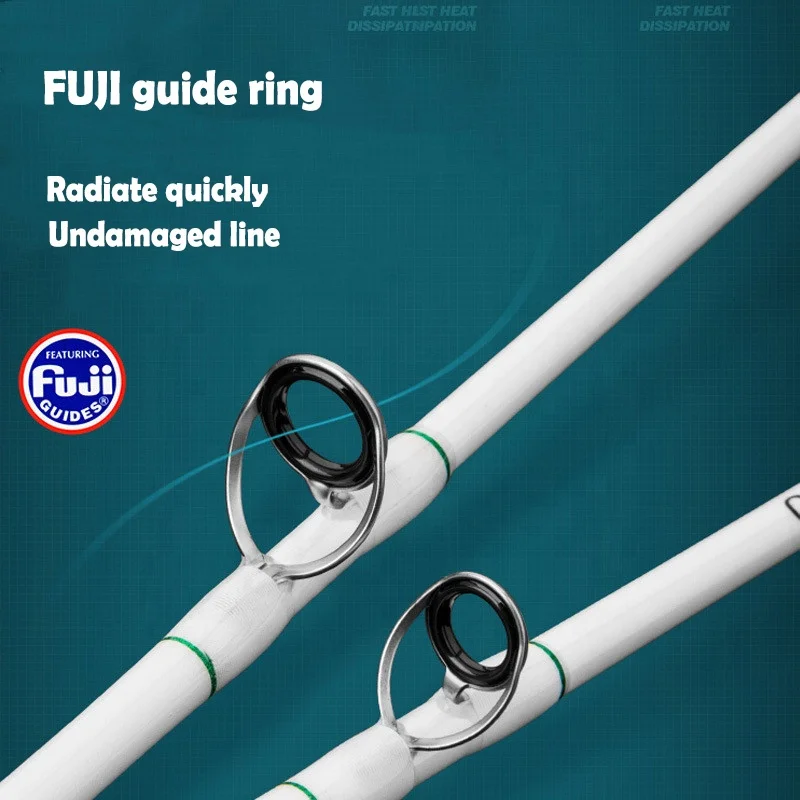 RISING FUJI Guide Ring Offshore 1.38m 1.55m 1.7m 1.8m Boat Saltwater Fishing Slow Pitch Jigging Rods