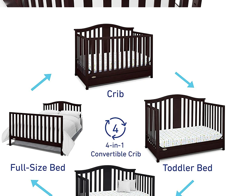 New design customized Kids Furniture wholesale new born baby crib bed