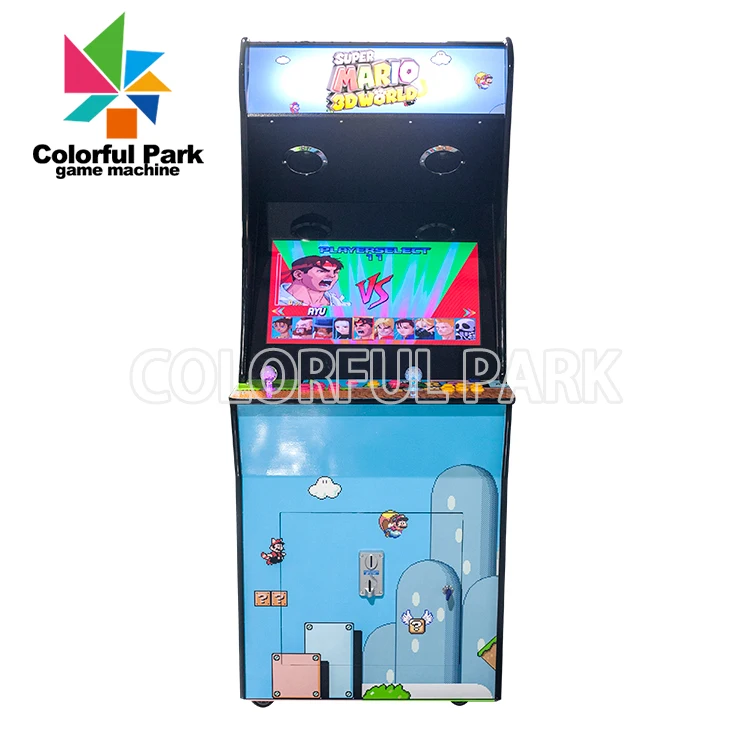  2500 game coin type Stand Up Pacman Arcade Multi Game Classic Upright Cabinet