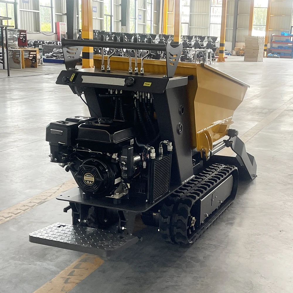 Free Shipping Dumper Crawler Dumper Truck Mini Tracked Dumper Hydraulic Diesel Mini Dump Truck Transporter