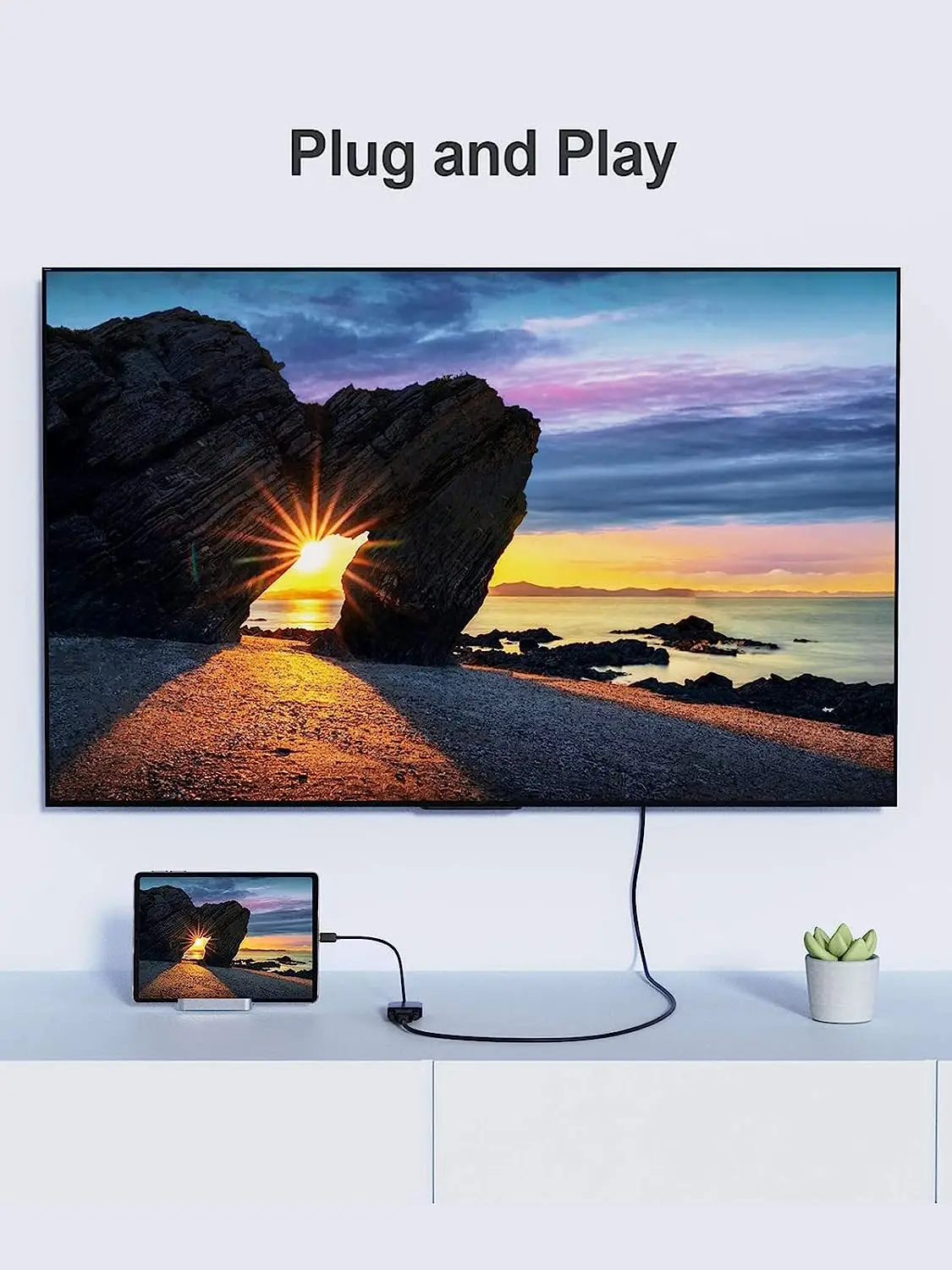 CableCreation 1080P 60Hz Full HD USB-C DVI-D Adapter Cable USB C to DVI Adapter