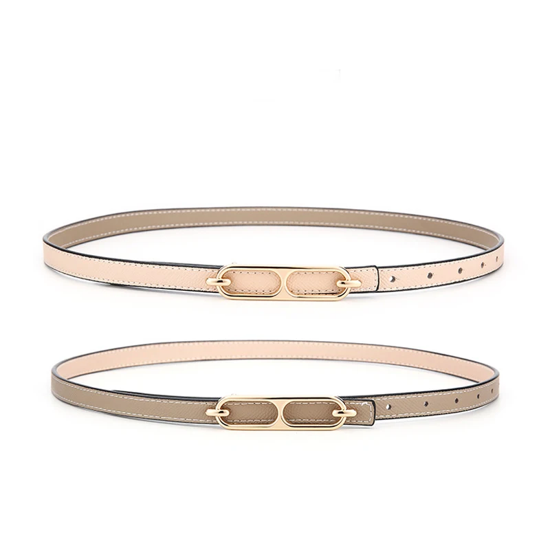 Latest Customization Genuine leather belt female fashion decoration Korean version of hundred jeans palm grain cowhide belt