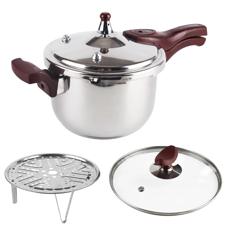 Custom Multi Function Cookware Gas Stove Induction Cooking Pot Stainless Steel Pressure Cooker With Steamers