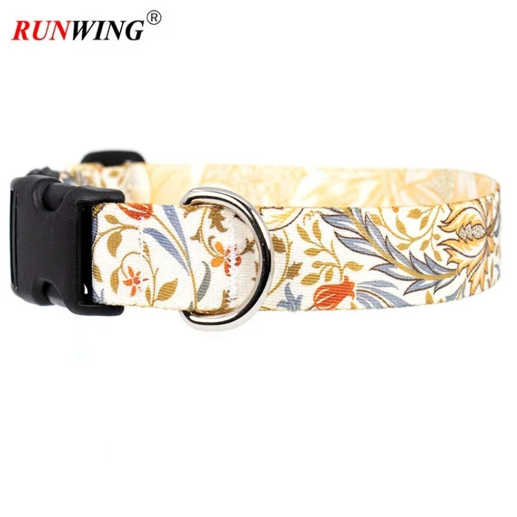 Custom Printed Dog Collar Polyester Heat Transfer Pet Dog Collar