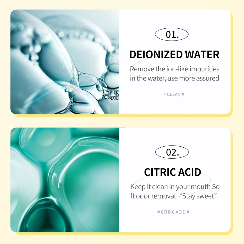 10ML*20PCS SADOER Mint Lemon Peach Mouthwash Portable Mouth Wash Liquid for Oral Care