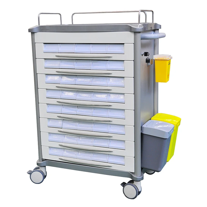 Factory direct sale distribution Hospital&Clinic Patient Medication Equipment Medical Medication Medicine Trolley Cart