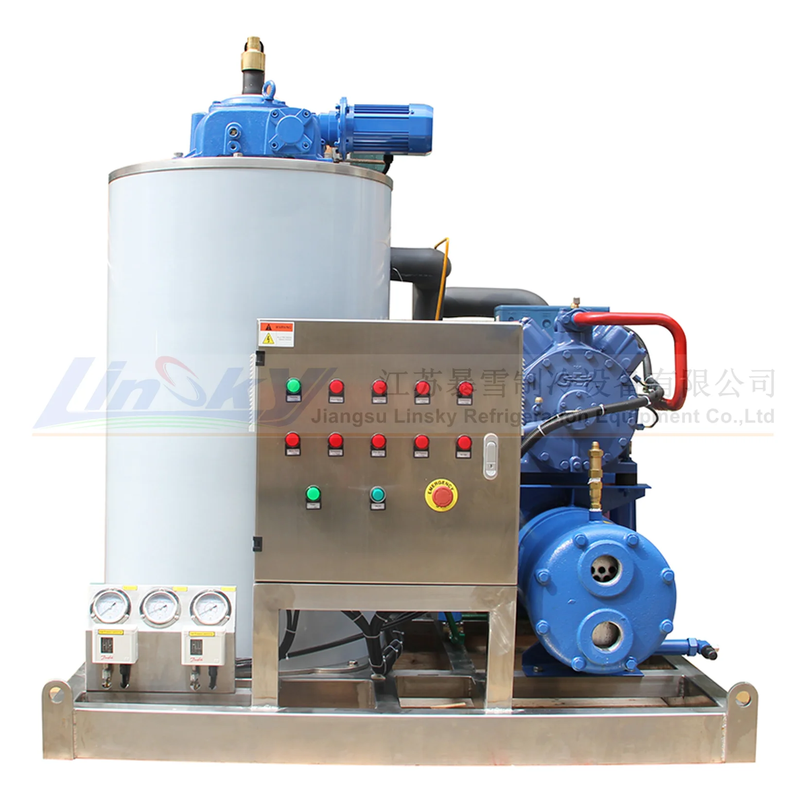 Ice maker 3000kg /24 hours seawater Marine ice maker