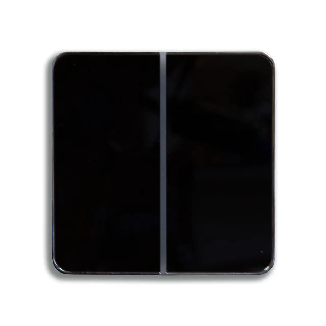Tempered Crystal Glass Panel 2 Gang 2 Way Modbus Touch smart Sensor wall Switch For Led Light
