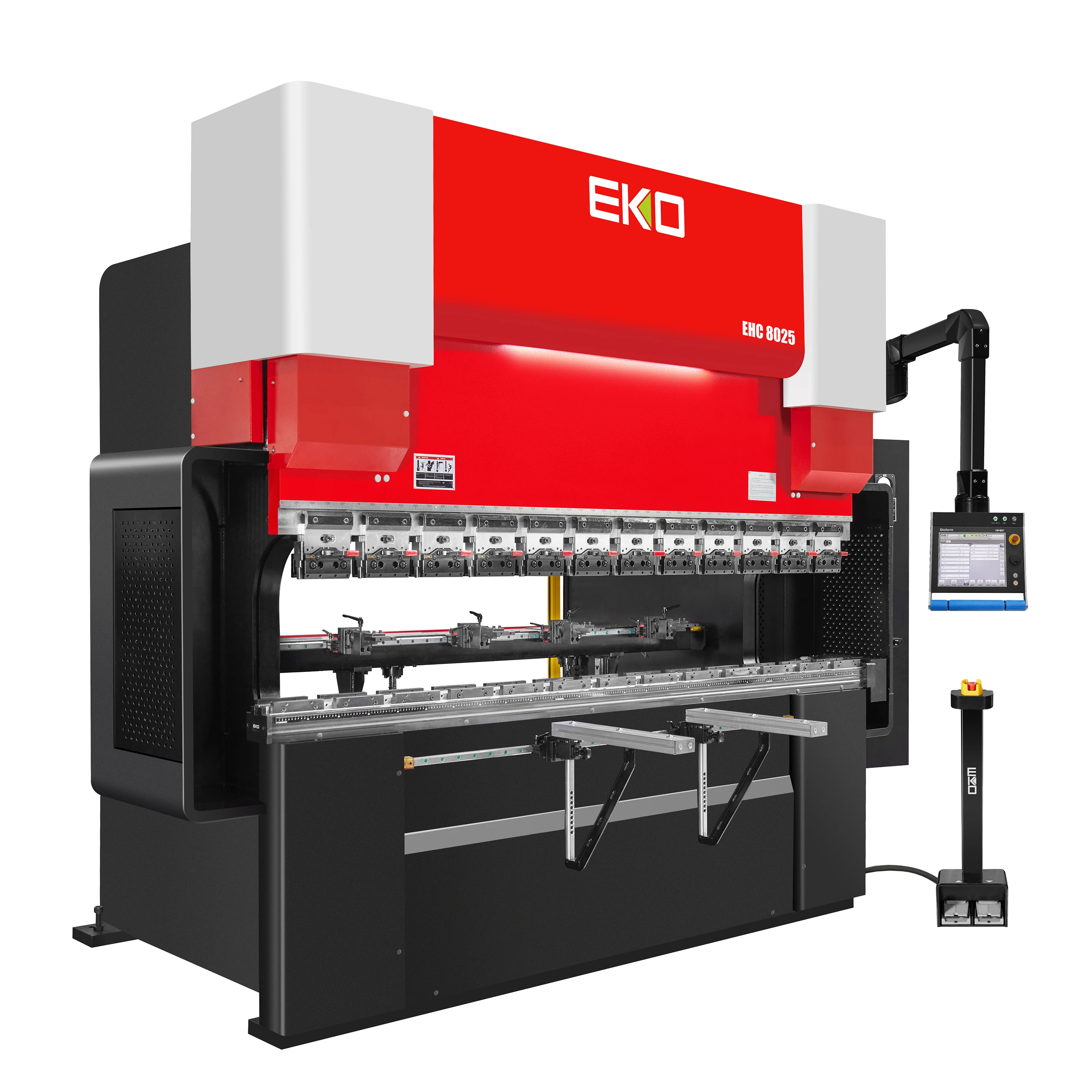 EKO excellent hydraulic 80 ton 2500mm cnc control press brake sheet metal processing with STEP system bending machine