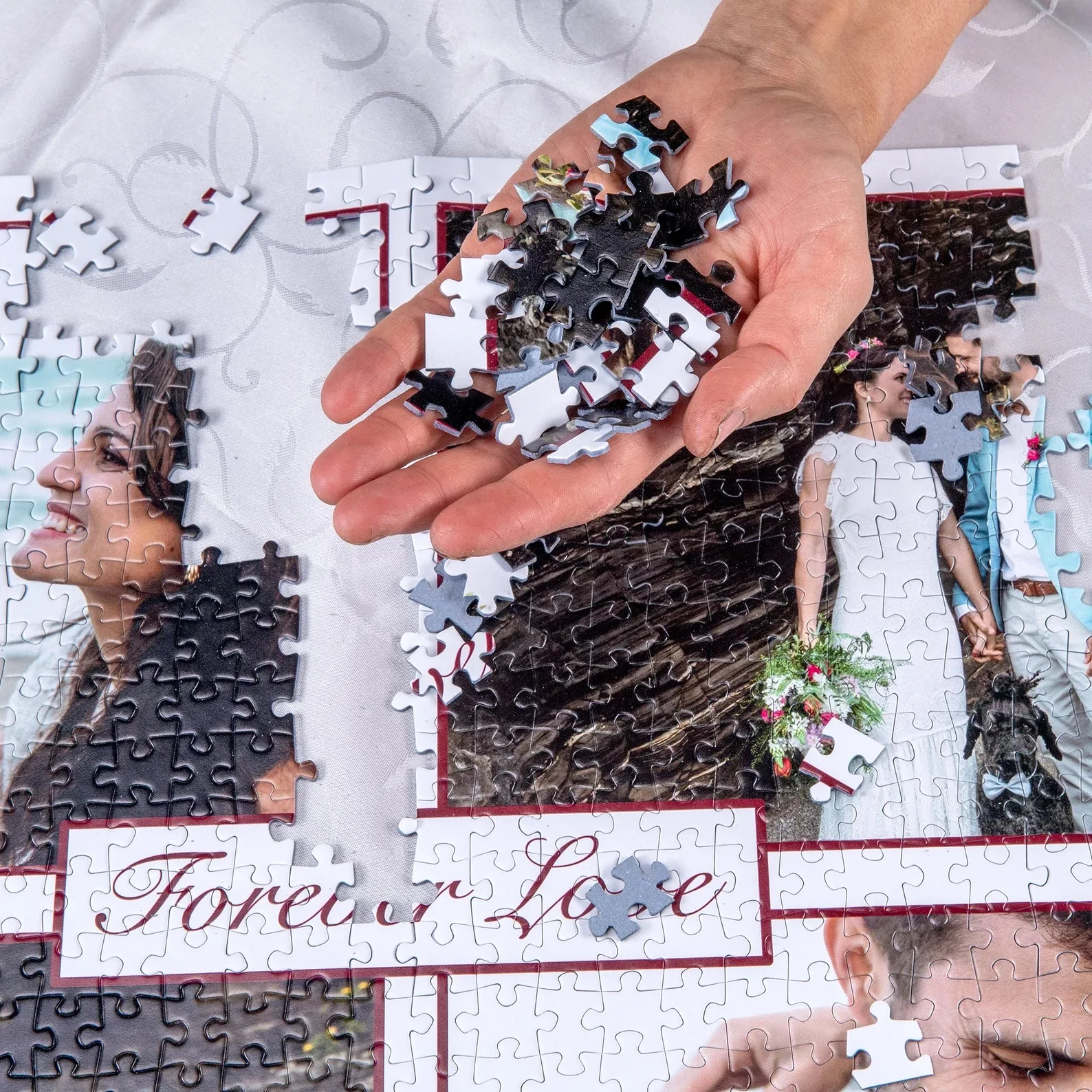 Dropshipping Create Your Own Cardboard Photo Puzzle Personalized Custom Photo Paper Jigsaw Puzzle for Holiday Birthday Gift