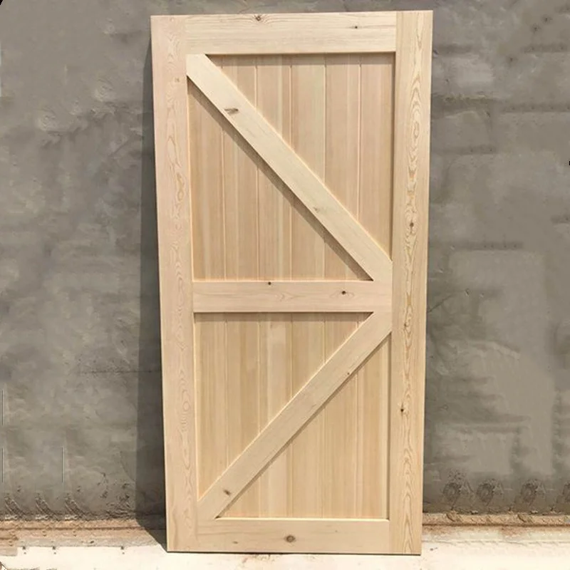 Barn door hardware solid wooden door Factory Wholesale Modern Iron Sliding Barn Door