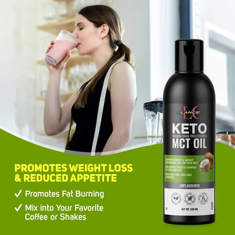 Lance MCT Oil Private Label 100% Organic Natural Sustained Energy Weight Loss Appetite Control C8 Mct Bulk From Coconut Oil