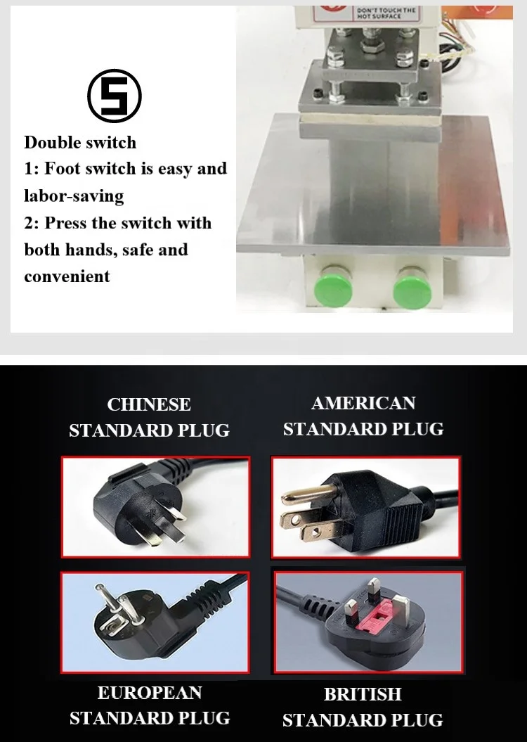 Hot Foil Stamping Machine Gold Silver Foil Manual Digital Hot Stamping Machine leather wallet embossed logo machine