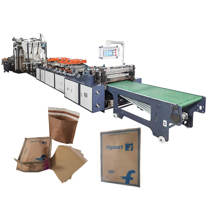 Custom Design Eco-friendly Kraft Paper Large Shape Mailer Bags Shipping Envelopes Packaging Making Machine