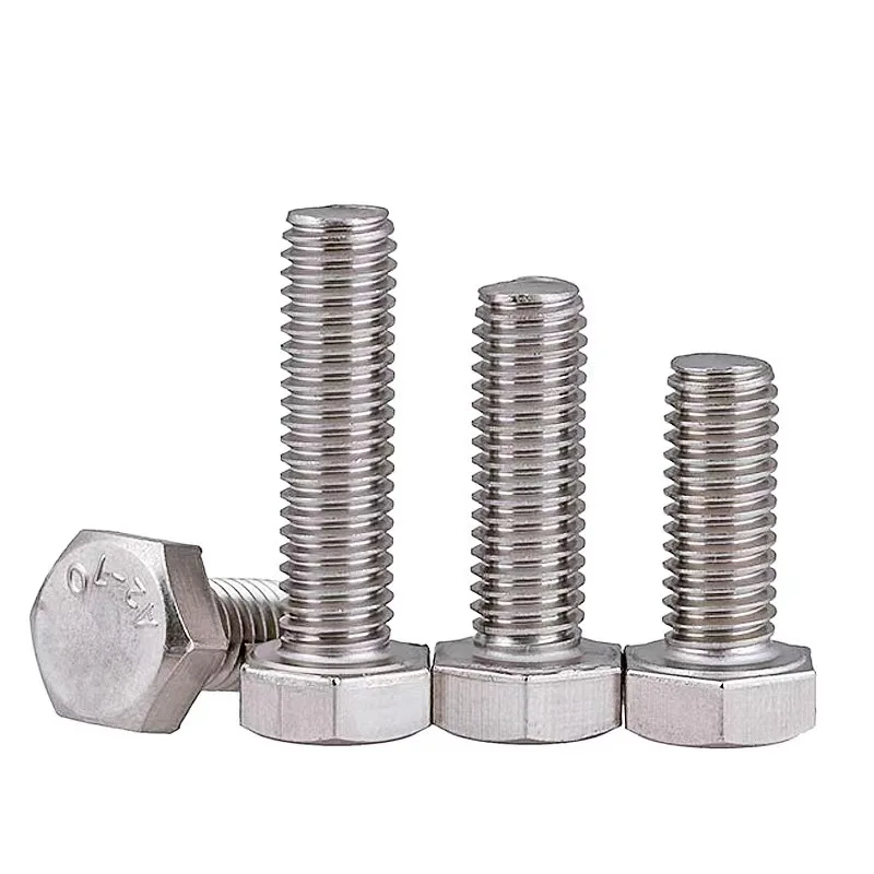 M10 x 100mm Fluoropolymer Coated Hexbolts ASTM A193 GR.B8M AISI 316 Bolts with Nuts ASTM A194 GR.8M