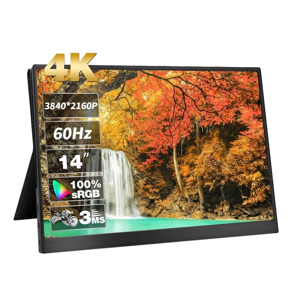 13.3 inch portable touch monitor 1080P 1200:1 100% of sRGB color gamut touch screen portable gaming monitor for laptop ps5