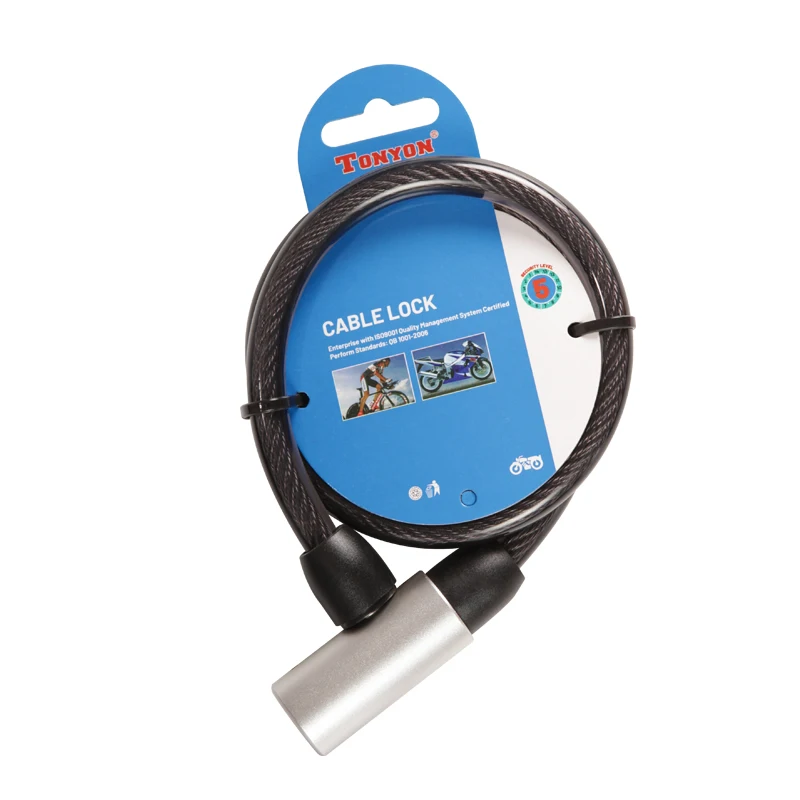 TONYON cable wire bike key security guard against bicycle lock