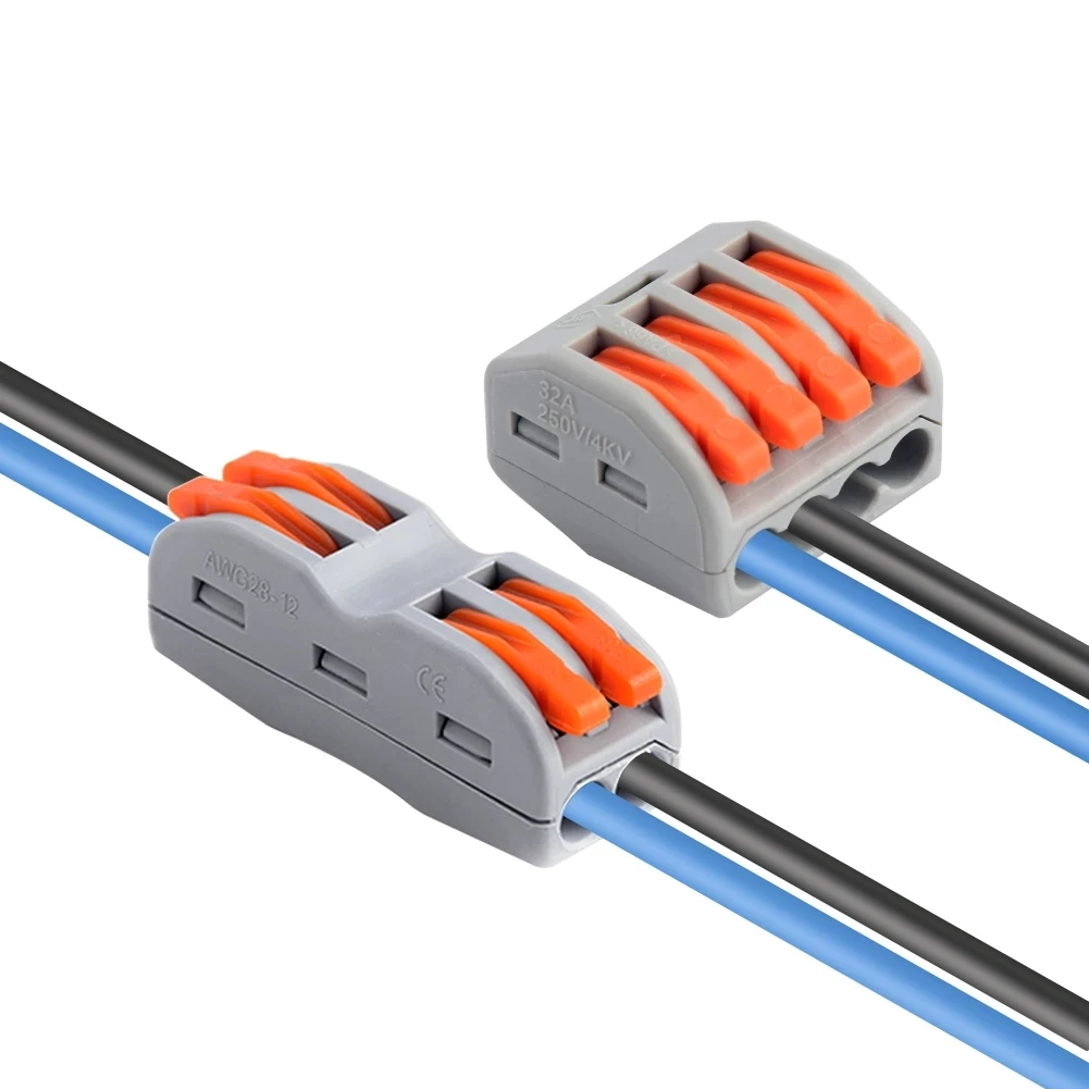 Electrical Cable Wire Connector Push-in Terminal Block Universal Fast Terminal Wiring Cable Connectors For Cable Connection