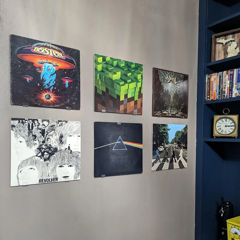 Wholesale New Design Countertop Clear Acrylic Vinyl Record Storage Holder Display CD Rack