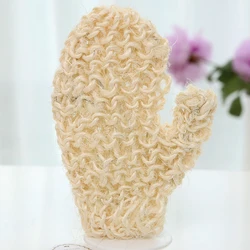 Exfoliating Sisal Loofah Gloves Mitten Remove Dead Skin Bath Body Scrub Exfoliator Bath Glove