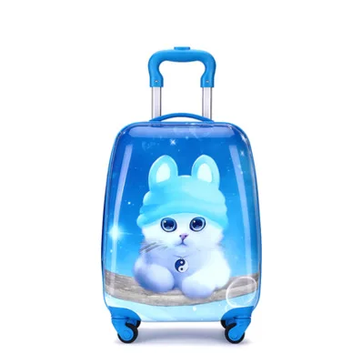 Children pull box gift printed logo cartoon suitcase 18 inch universal wheel suitcase