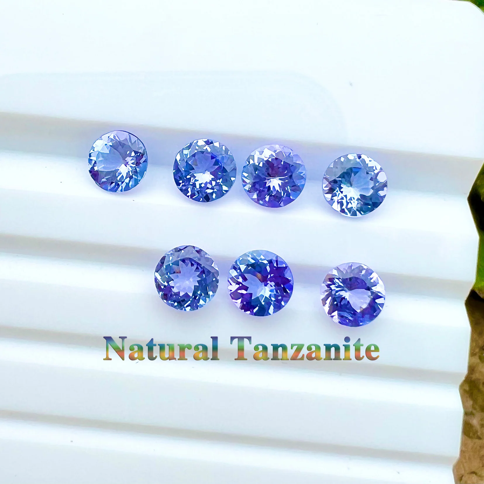 Round Shape 3.0mm - 7.0mm AAA Medium Color Good Quality loose Tanzanite Gemstone  custom Jewelry Making  Natural Tanzanite
