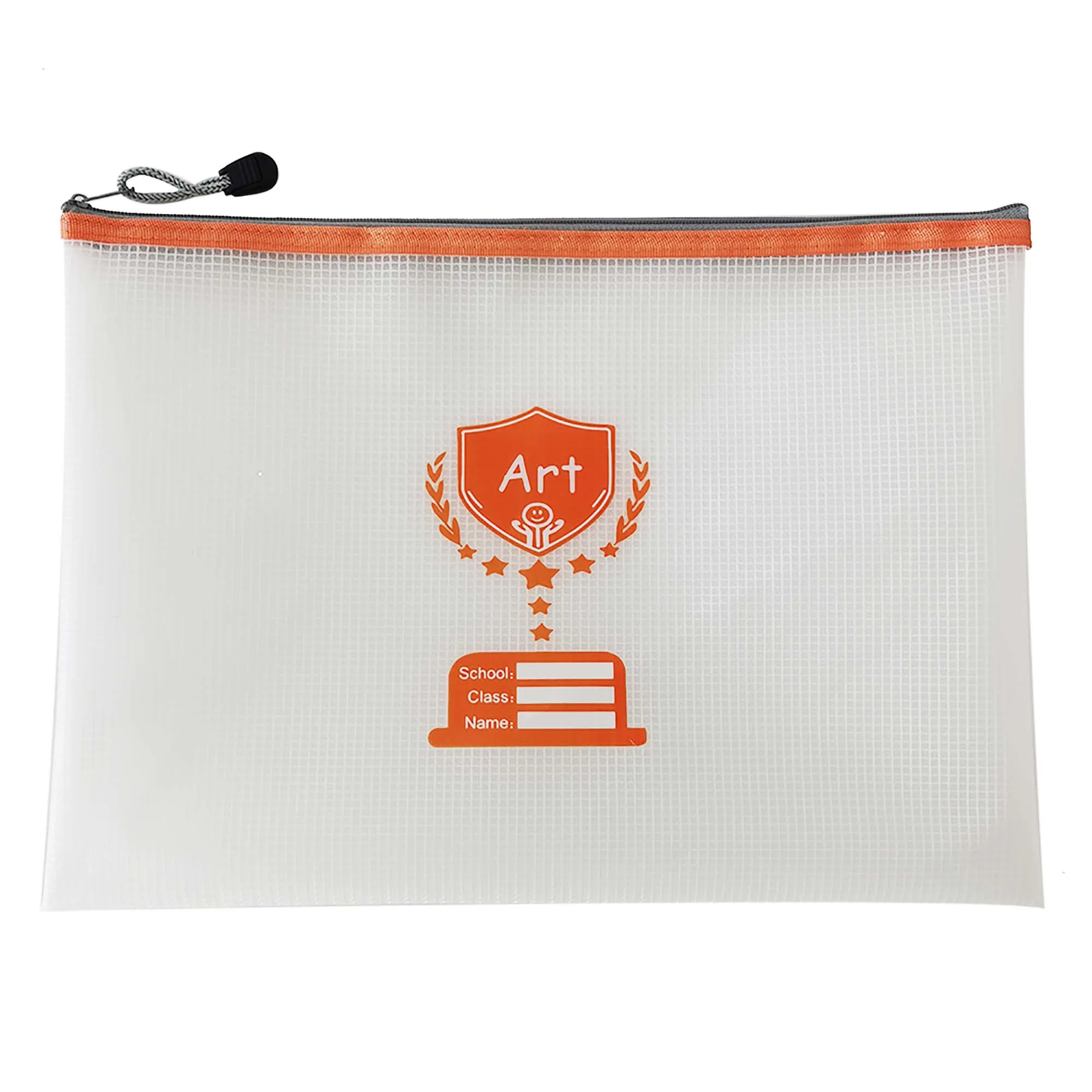 Subject Printed EVA Zipper Student document folder Bag Eco-friendly Mesh Zipper plastic Bag File Folder Accessories EVA