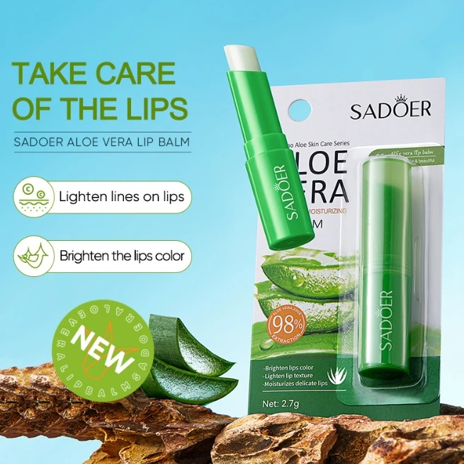 Vegan Fruit Moisturizing Chapstick OEM custom  Fruit Aloe vera Natural Long Lasting Lip balm
