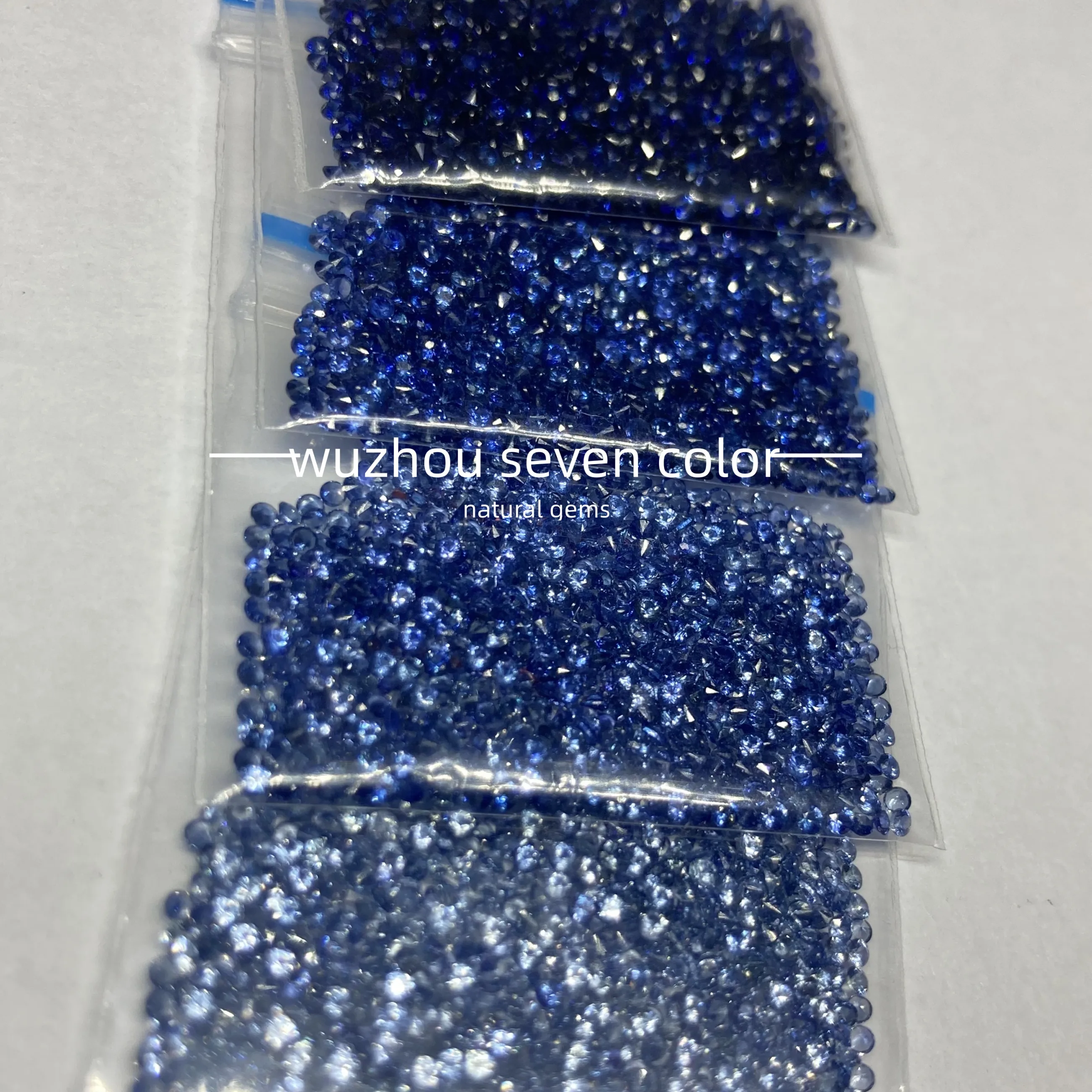 1.5mm natural blue sapphire stone precious stone melee blue gemstone top diamond cut sapphire blue price per carat