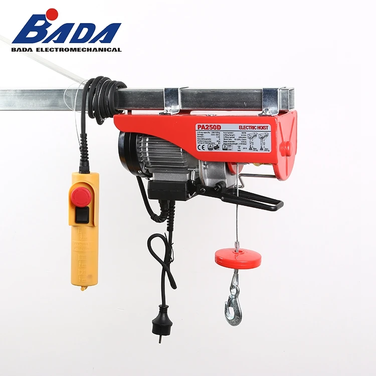 BADA High Speed Chain 150/300kg Construction Mini Electric Hoist With Hook Chain Bag