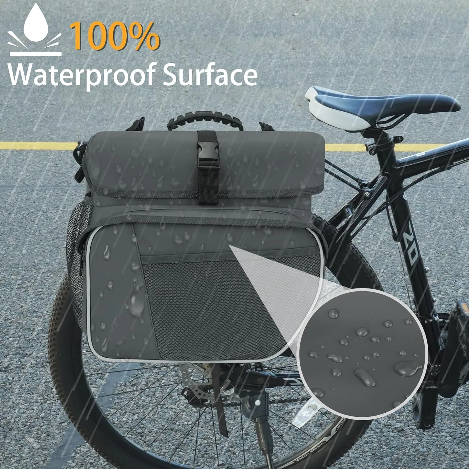 New Trendy Product Saddle Bag With Strap Waterproof Double Panniers Bag 36L