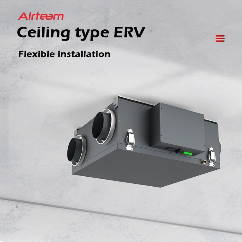 ERV HRV Workshop plate heat recovery exchanger suction air ventilation