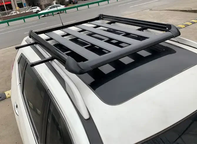 Universal Steel Cargo Roof Rack Basket,Top Roof Rack Cargo Basket Luggage Holder Carrier,black